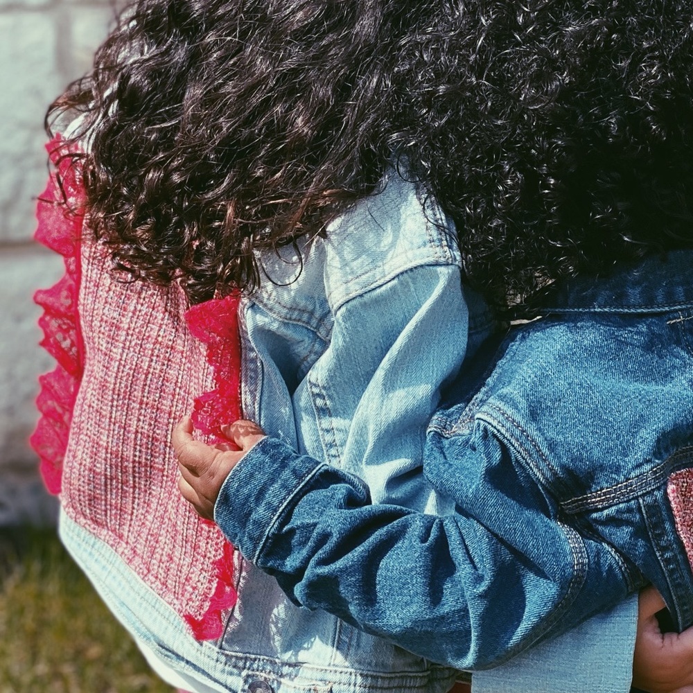 Up-cycled kids Jean Jacket